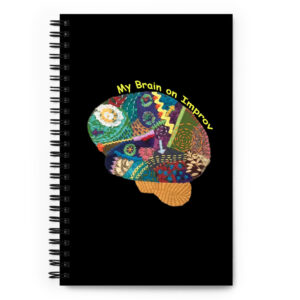 Brain on Improv Spiral notebook